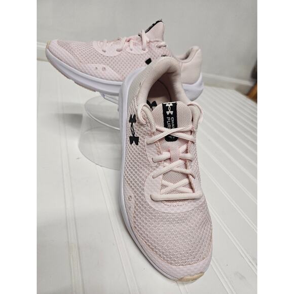 Under Armour Charged Pursuit 3 Grade Running shoes pink Size 6 - Picture 1 of 6